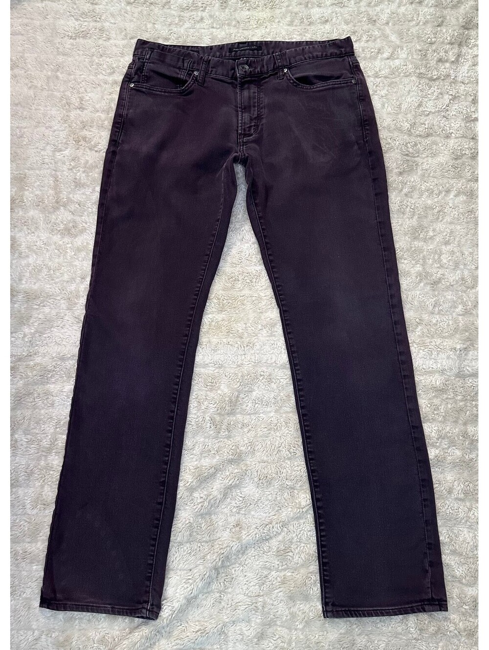 John Varvatos USA purple Bowery Slim Straight stretch denim jeans Size 33 urban